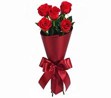 Букет 5 Красных роз Эдлесс Лав в Базарные Матаки