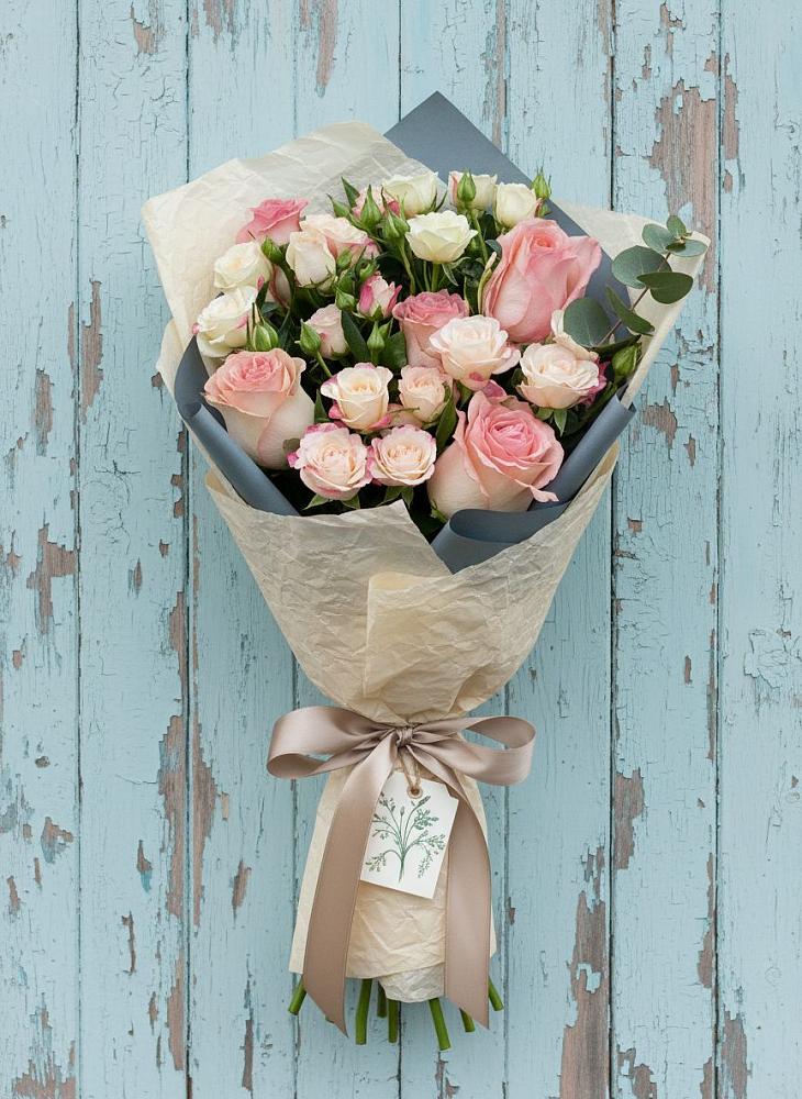 Букет цветов из: Розы в Базарные Матаки