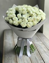 Букет 35 Белых роз #REPLACE_PRED# Базарные Матаки
