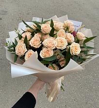 Букет Кремовые розы Латте в Базарные Матаки