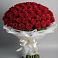 Букет 101 Красная роза Блэк Мэджик в Базарные Матаки