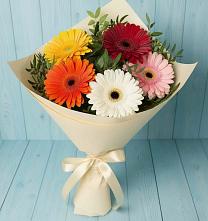 Букет цветов из:  Герберы в Базарные Матаки