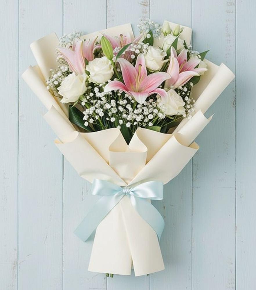 Букет цветов из: Лилии в Базарные Матаки