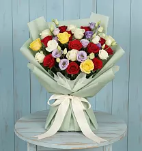 Букет цветов из:  Розы в Базарные Матаки
