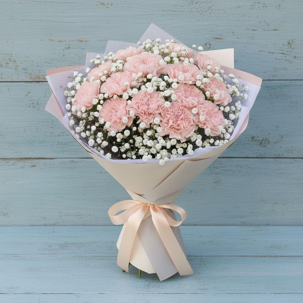 Букет цветов из: Гвоздики в Базарные Матаки