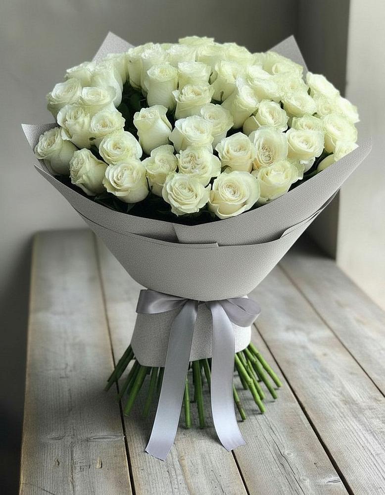 Букет 35 Белых роз в Базарные Матаки