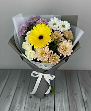 Букет цветов из:  Розы, Герберы и Хризантемы #REPLACE_PRED# Базарные Матаки