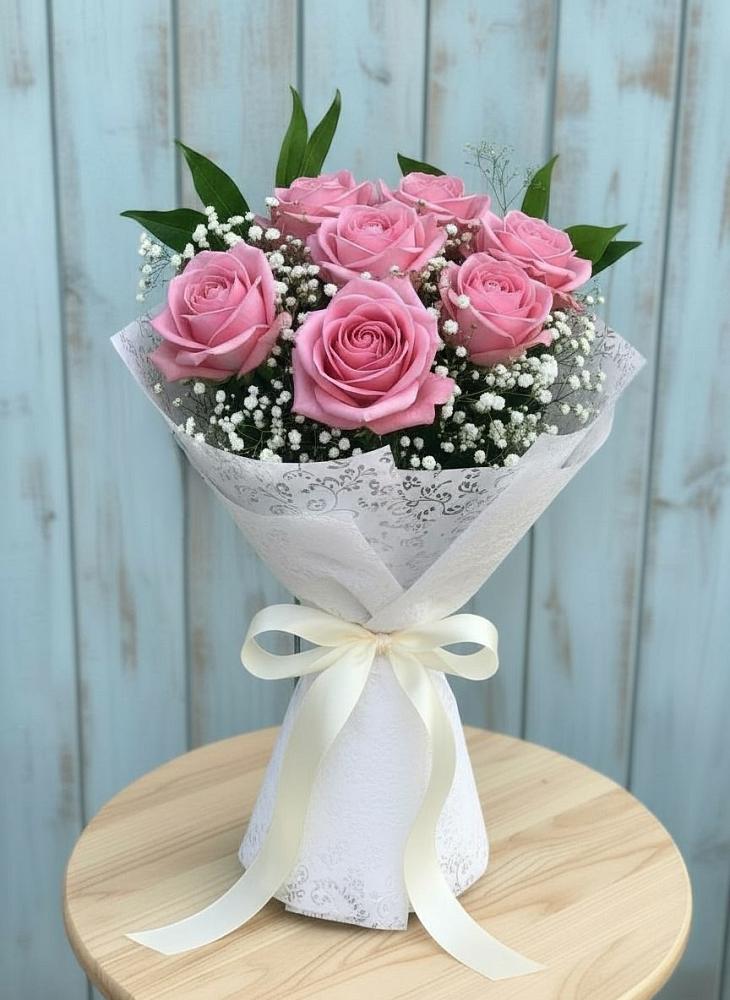 Букет цветов из: Розы в Базарные Матаки