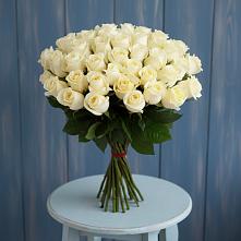 Букет 51 Белая роза Эдлесс Лав в Базарные Матаки