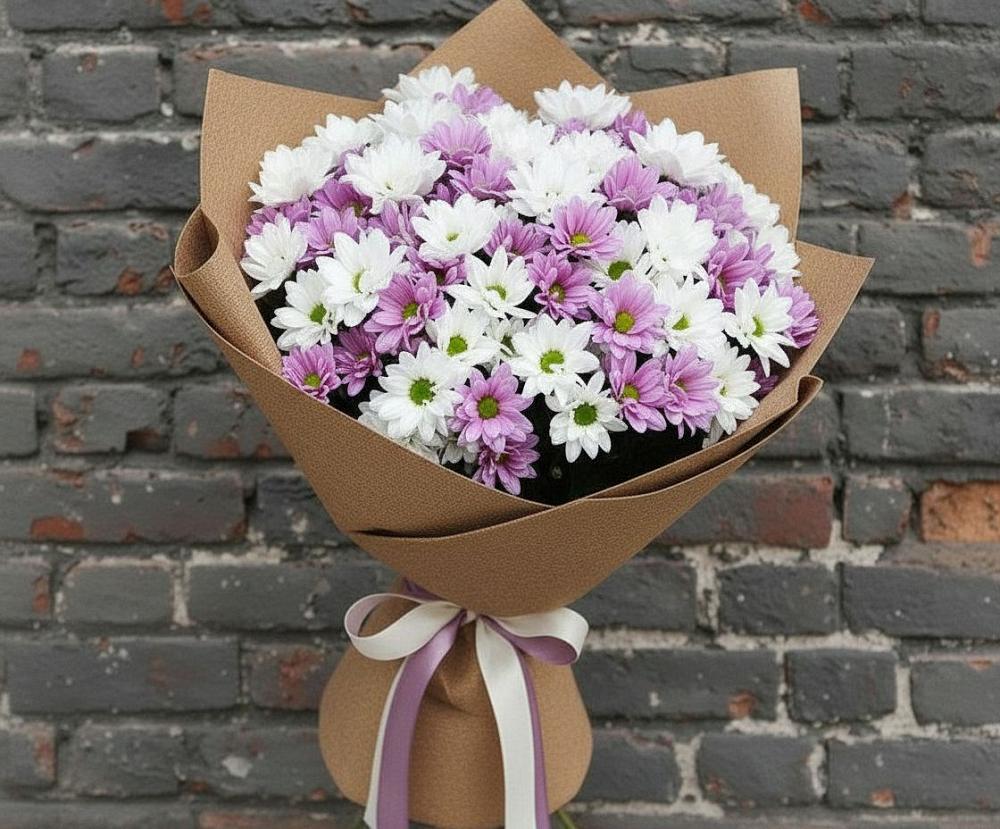 Букет цветов из: Хризантемы в Базарные Матаки