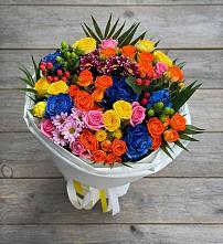 Букет цветов из:  Розы и Хризантемы в Базарные Матаки
