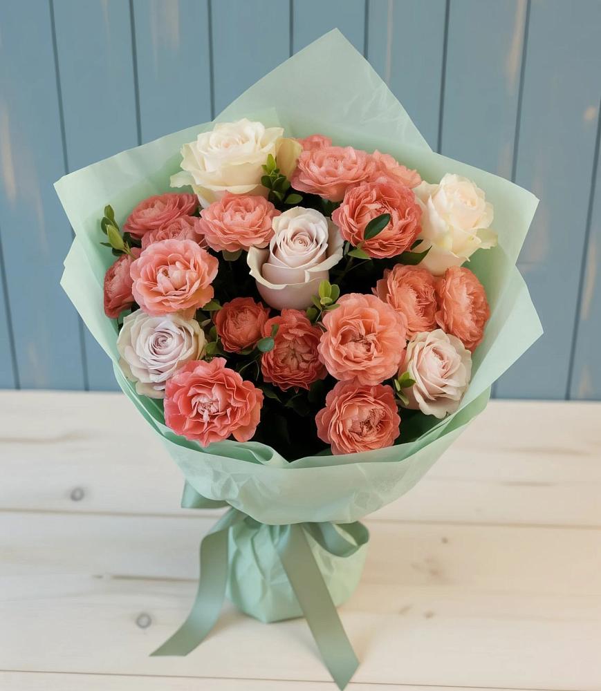 Букет цветов из: Розы в Базарные Матаки