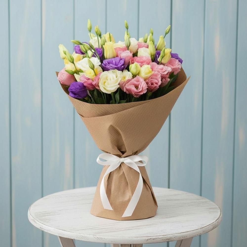 Букет цветов из: Лизиантусы в Базарные Матаки