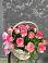 Цветочная композиция из Розы в корзине в Базарные Матаки
