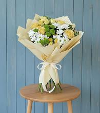 Букет цветов из:  Хризантемы и Розы в Базарные Матаки