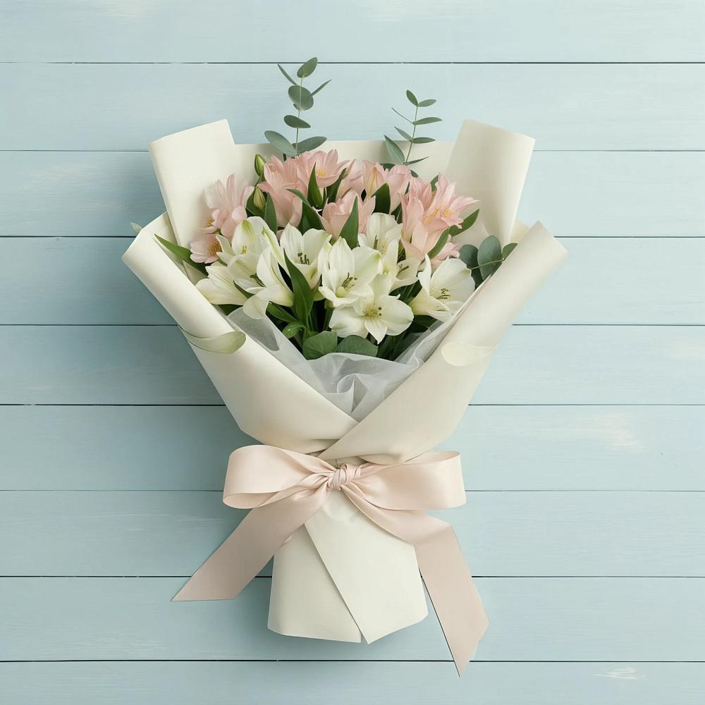 Букет цветов из: Альстромерии в Базарные Матаки