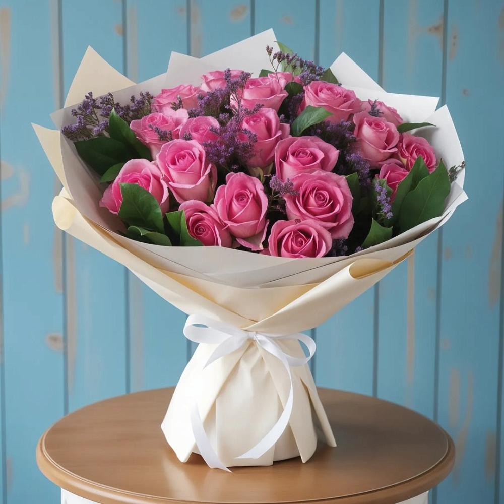 Букет цветов из: Розы в Базарные Матаки