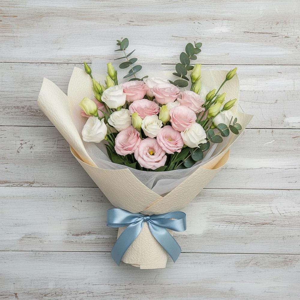 Букет цветов из: Лизиантусы в Базарные Матаки